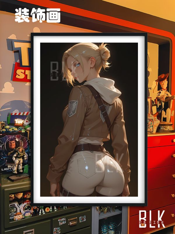 巴洛克《阿尼》Annie進擊的巨人女巨人裝飾畫冰箱貼 
