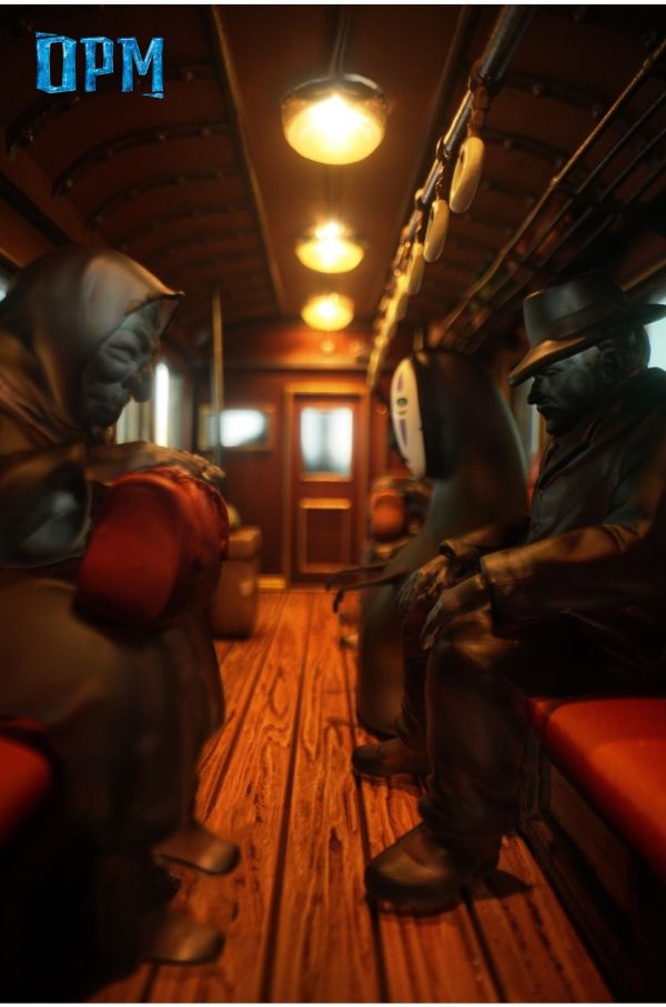 OPM-Studio 宮崎駿桌面場景系列011-千與千尋-海上列車 