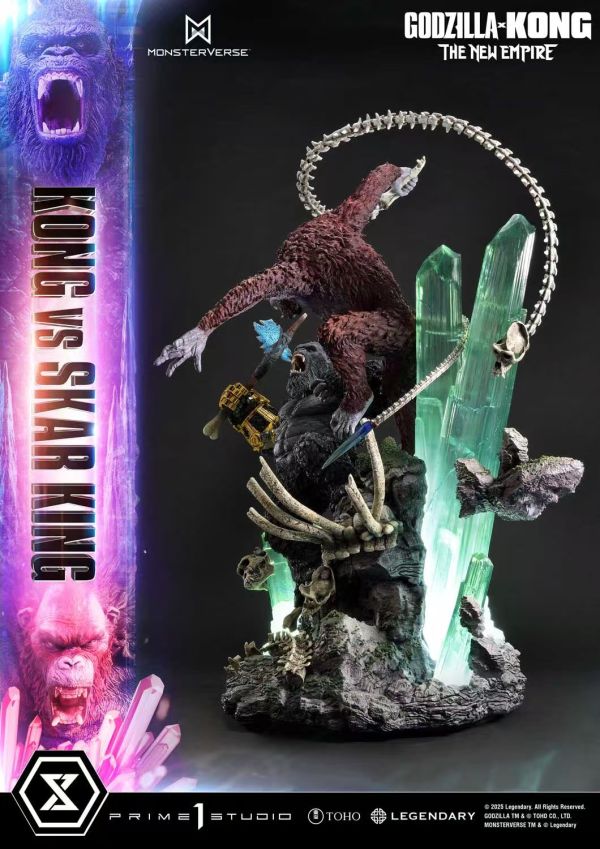 正版授權 Prime 1 Statue 104cm 哥斯拉×金剛 新帝國 金剛vs史酷王 