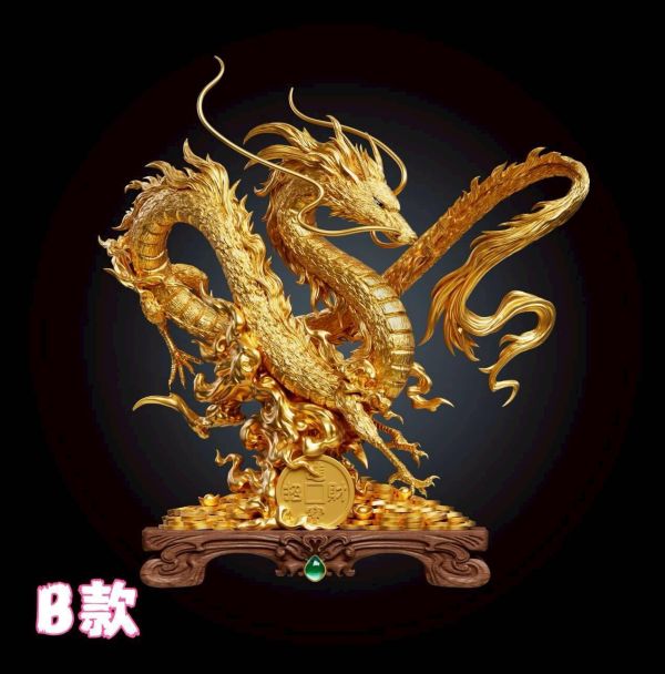 【補款-已二次通知 請盡速補款】wawa-studio 招財系列-招財千尋白龍 賑早見琥珀主 
