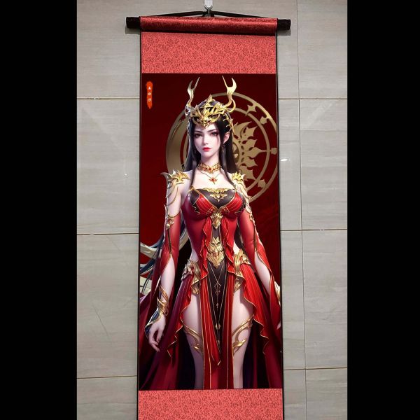 阿喵畫社 美杜莎卷軸畫 