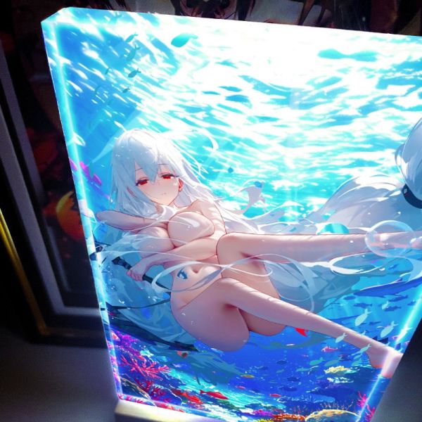 阿喵畫社 深海斯卡蒂1.9cm特效發光展示磚 