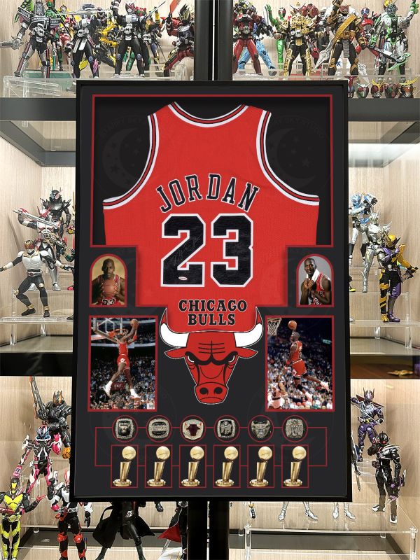 星空《喬丹球衣版畫》NBA邁克爾·喬丹芝加哥公牛隊裝飾畫 