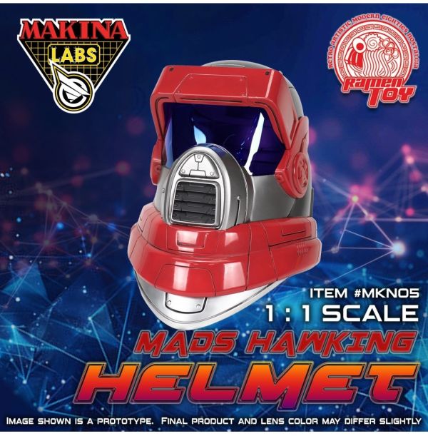 正版授權 Ramen Toy 1/1 MAKINA LABS MADS HAWKING 頭盔 