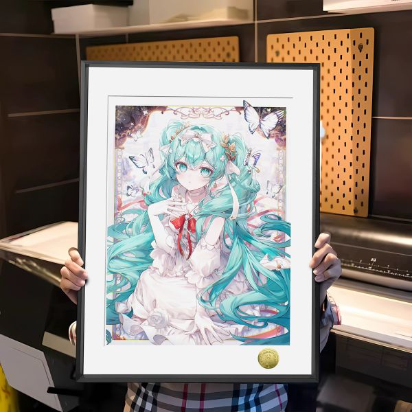 皇呱《少女初音》初音未來18週年甜美少女裝飾畫 