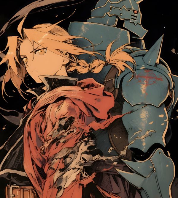 H2工作室 《鋼之鍊金術師》愛德華阿爾馮斯裝飾畫 