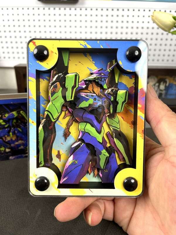 萌萌匠 新世紀福音戰士EVA01初號機亞克力方磚擺件 