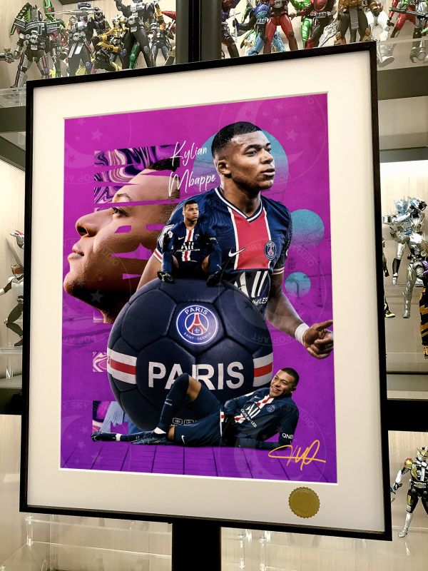 星空《姆巴佩》基利安Mbappé皇馬球星裝飾畫 