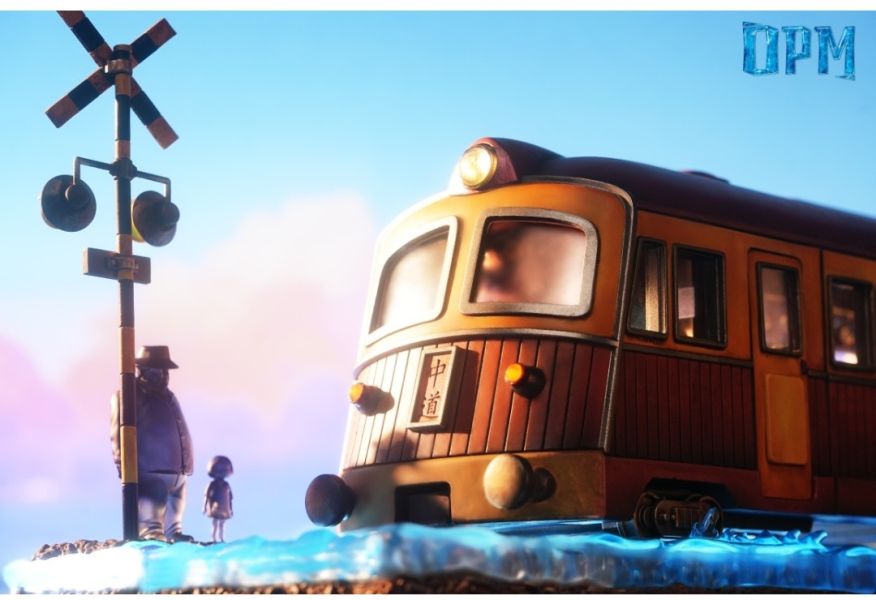 OPM-Studio 宮崎駿桌面場景系列011-千與千尋-海上列車 