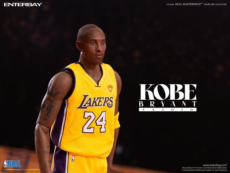 正版授權 Enterbay Real Masterpiece NBA系列 科比布萊恩特 蠟像級人偶 