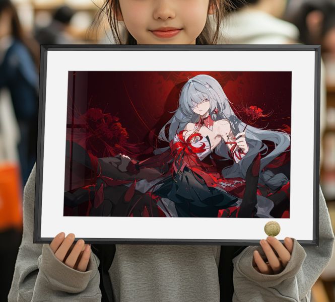 皇呱《冥界女神費洛洛 》鳴潮殘星會會監裝飾畫 