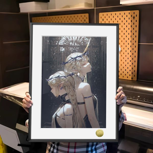 皇呱《聖女芙露德莉斯》鳴潮卡提希婭流浪騎士裝飾畫 