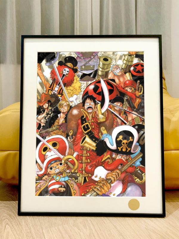 星空 《紅衣草帽團》海賊王魯夫喬巴索隆娜美動漫裝飾畫 