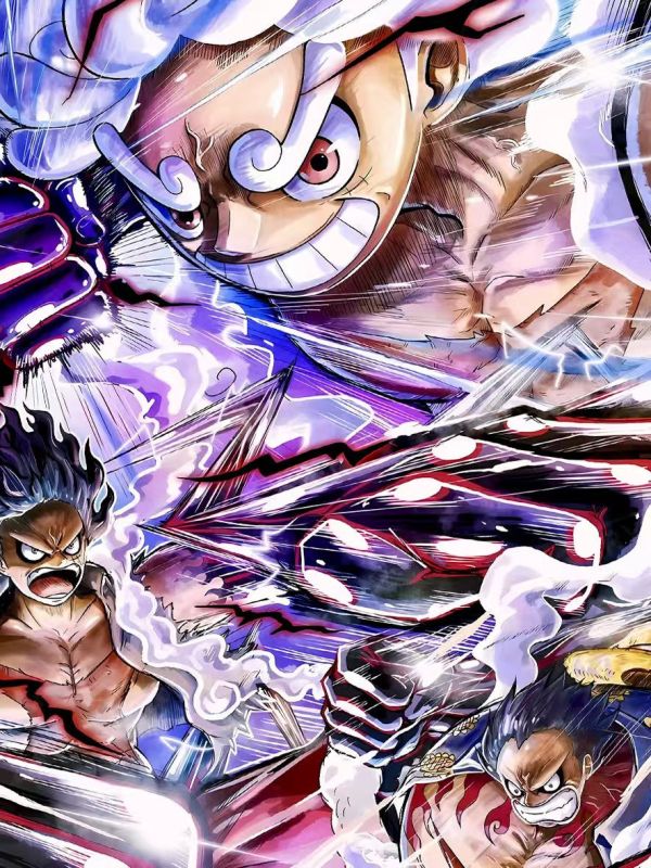 星空《魯夫·檔》onepiece海賊王luffy尼卡五檔太陽神裝飾畫 