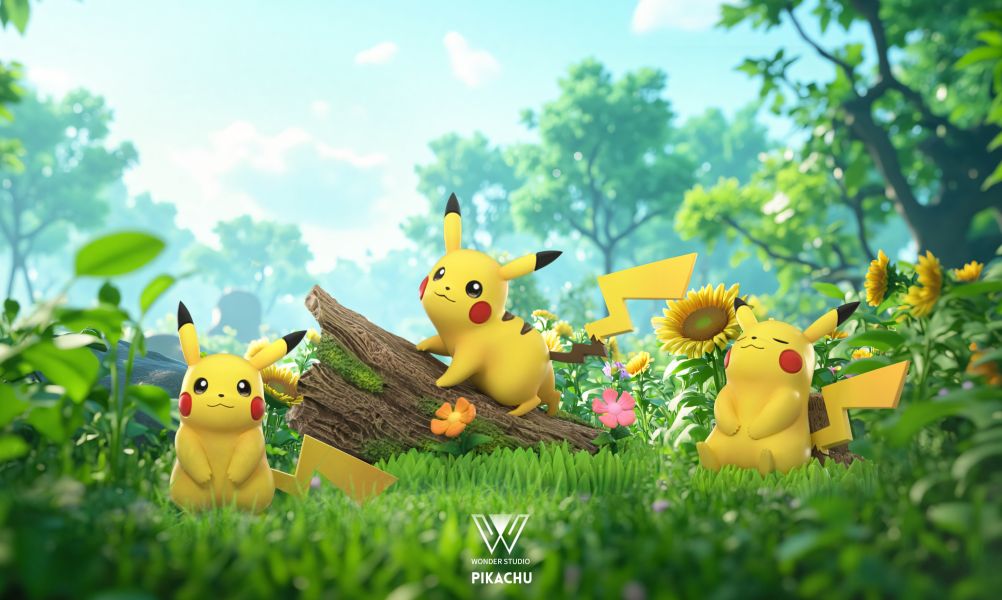 玩得Wonder studio 皮卡丘 