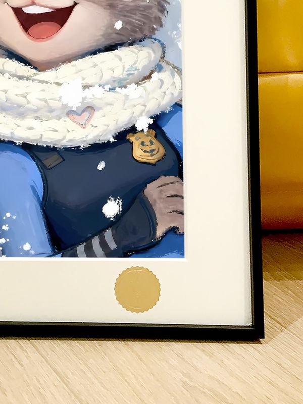 星空《冬日動物城》瘋狂動物城2Zootopia裝飾畫 