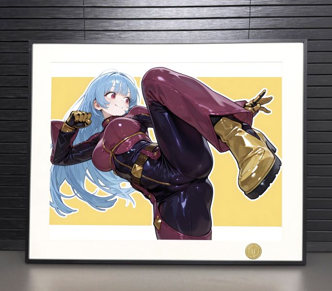H2工作室 《庫拉》SNK拳皇KOF冰女戴爾蒙多裝飾畫 