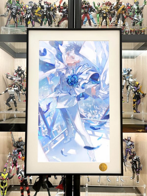 星空 《白衣五條悟》咒術回戰 五條老師動漫二次元裝飾畫 