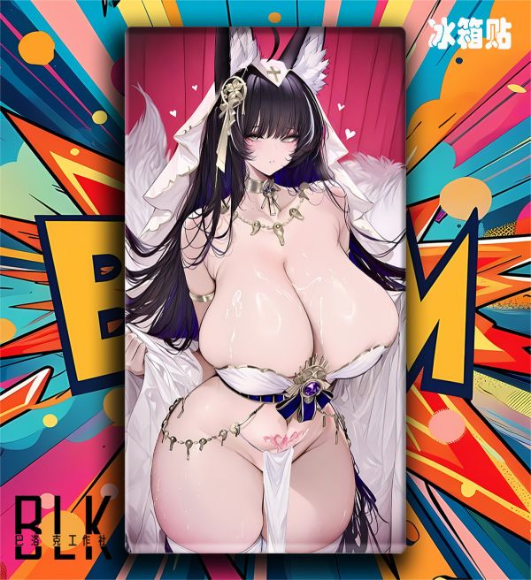 巴洛克 愛心武藏碧藍航線Musashi鱷裝飾畫/冰箱貼 