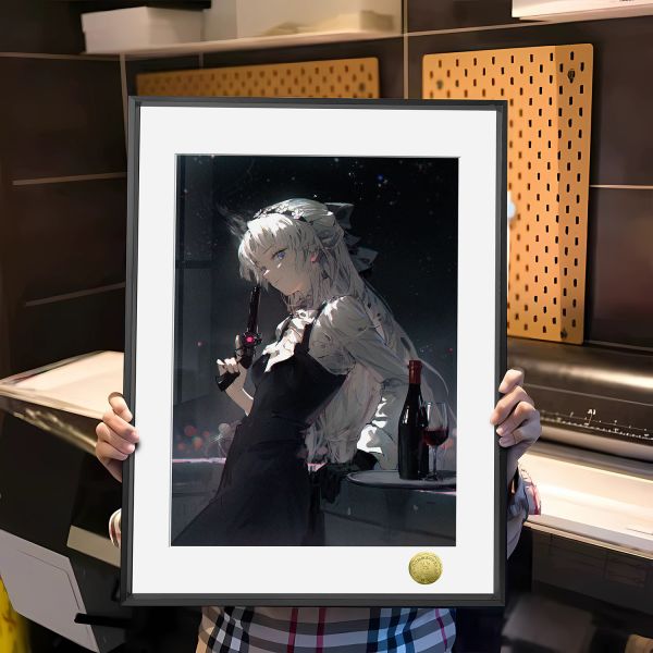 皇呱《冷豔槍手珂萊塔》鳴潮裝飾畫 