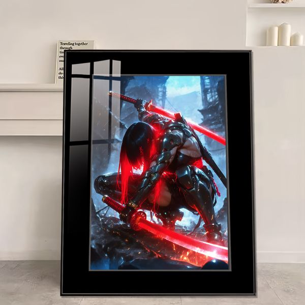 JUZI橘子工作室 賽博世界：刀鋒女戰士 裝飾畫 