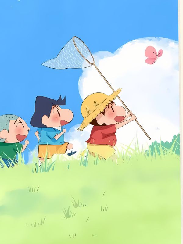 星空《夏日春日部》風間蠟筆小新動感超人野原新之助裝飾畫 