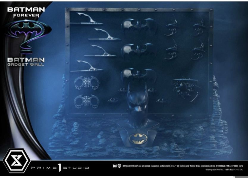 正版授權 Prime 1 Studio 1/3 1995永遠的蝙蝠俠 裝備牆 
