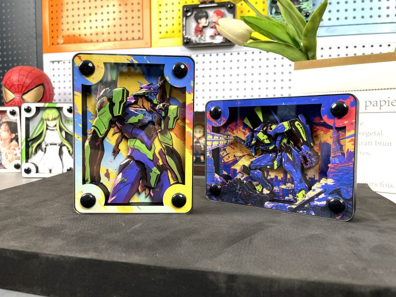 萌萌匠 新世紀福音戰士EVA01初號機亞克力方磚擺件 