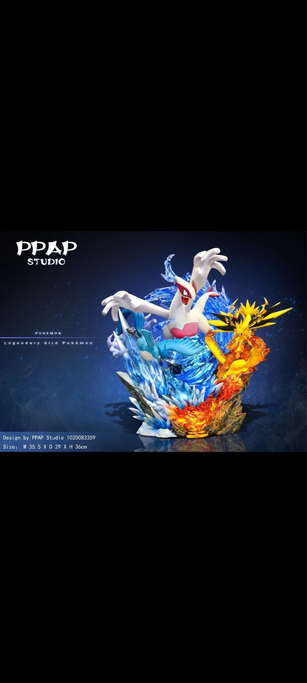 【現貨】PPAP Studio  寶可夢神獸第二彈 聖鳥組 洛奇亞+三聖鳥（火焰鳥，急凍鳥，閃電鳥） 