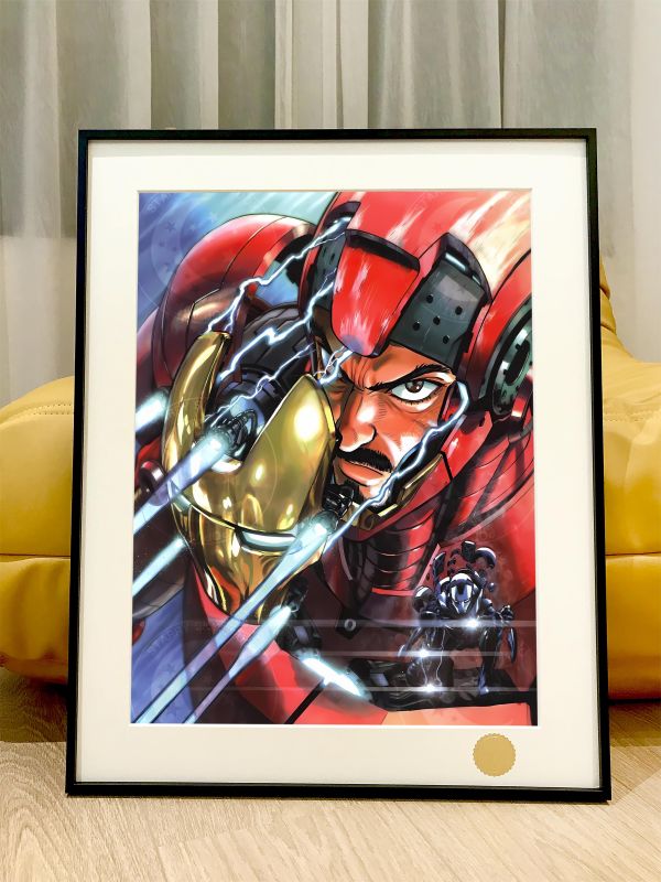 星空 《託尼斯塔克》鋼鐵俠漫威動漫二次元裝飾畫 