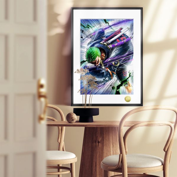 皇呱《劍士索隆》航海王三刀流劍士裝飾畫 