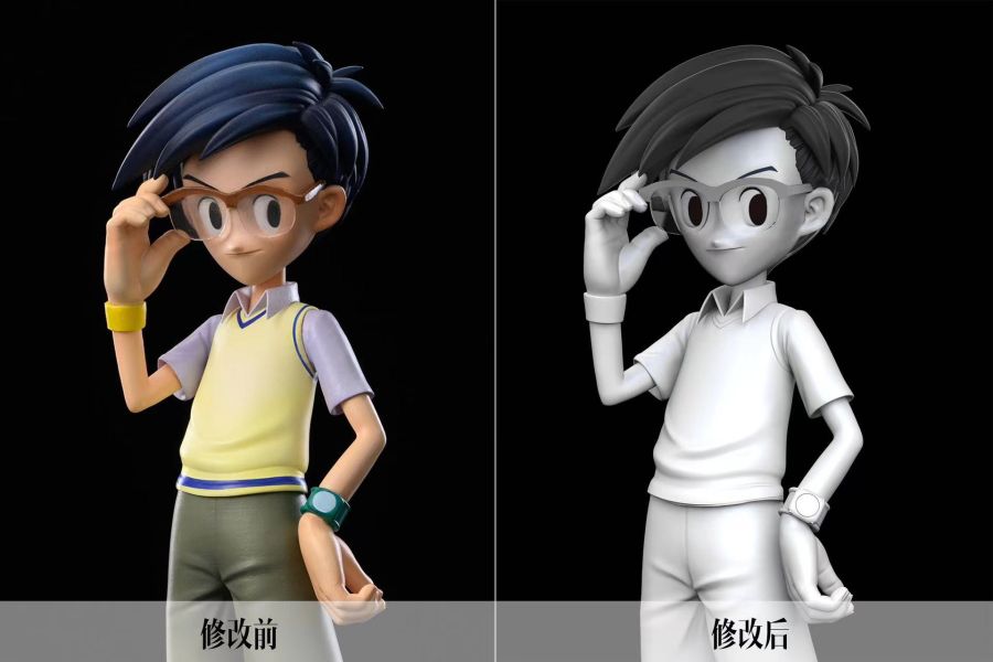 【補款】迷漫MIMAN Studio 主角團數碼世界圖鑑人物共鳴第三彈 城戶丈（阿助）&哥瑪獸 