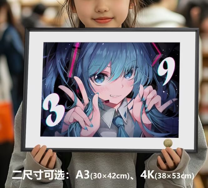 皇呱 《初音感謝日》初音未來公主殿下午睡毯地毯裝飾畫 