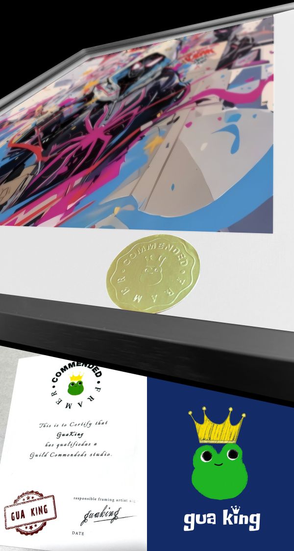 皇呱《蜘蛛縱橫宇宙》小黑蛛邁爾斯·莫拉萊斯蜘蛛格溫裝飾畫 