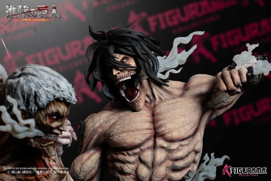【陸倉現貨】FIGURAMA石油場 正版授權 進擊的巨人 艾連vs萊納 