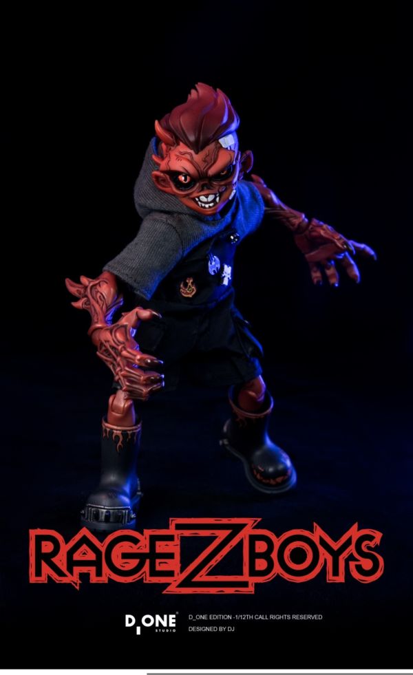 正版授權 D_ONESTUDIO RAGE-ZBOYS系列-牙仔 1/12可動人偶 失控版 