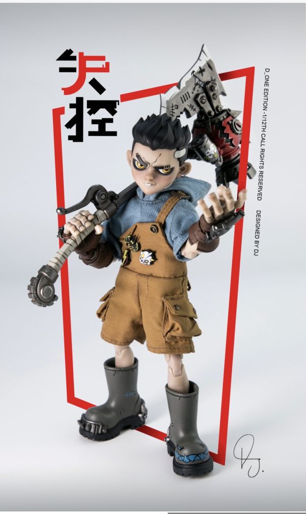 正版授權 D_ONE STUDIO RAGE-ZBOYS系列-牙仔 1/12可動人偶 日常版 