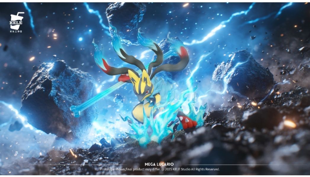 可樂小作坊 圖鑑1/20系列第五彈-mega路卡利歐 