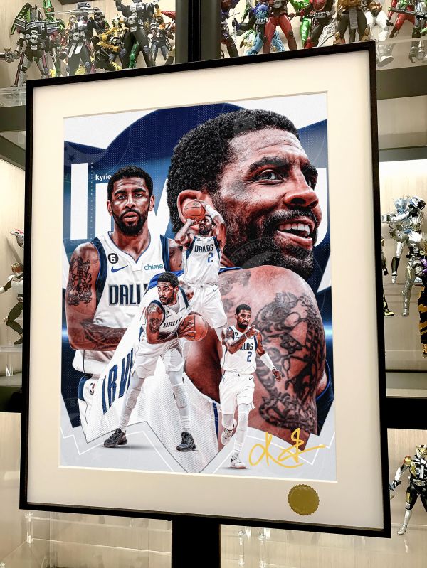 星空 《歐文》NBA達拉斯獨行俠凱里·歐文Kyrie Irving德魯大叔裝飾畫 