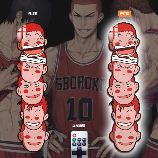 阿喵畫社 灌籃高手全隊疊疊樂超長燈帶畫 