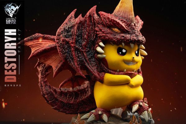 【現貨】硬殼 寶可夢 皮卡丘cos大怪獸系列 皮卡丘cos戴斯特洛伊亞 限定款世紀必殺陣毀滅魔獸 