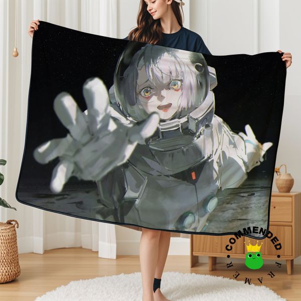 皇呱《賽博朋克露西》賽博浪客神秘的網絡黑客裝飾畫 