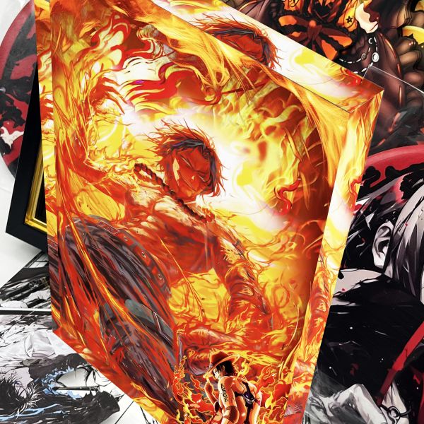 阿喵畫社 火拳艾斯卡磚 