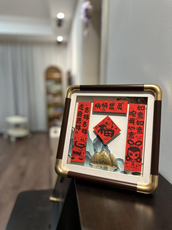 千鳥社 《如意如意擺臺》新年蛇精如意葫蘆娃金山蛇年春聯福字擺臺 