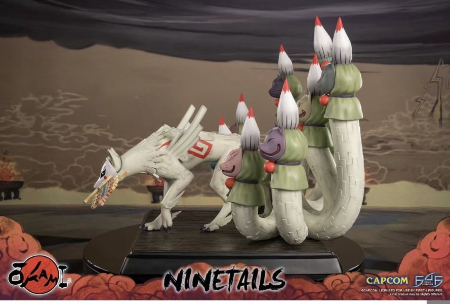 正版授權 First 4 Figures 50.5cm Okami 大神 九尾 雕像 