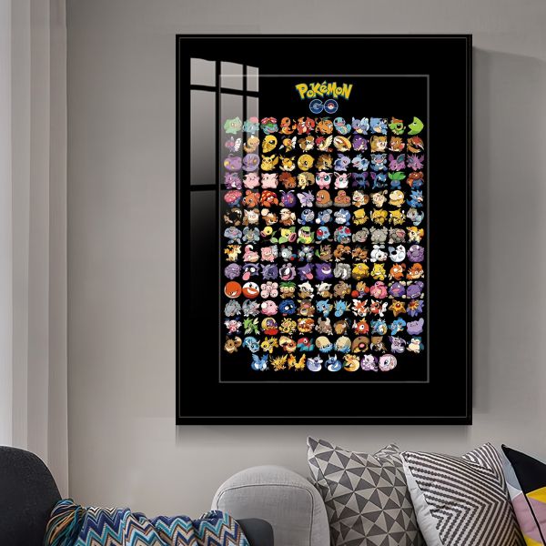 JUZI橘子工作室 寶可夢第一世代裝飾畫 