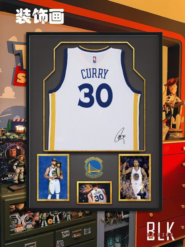 巴洛克 斯蒂芬·庫裏Curry金州勇士隊萌神小學生藝術裝飾畫 