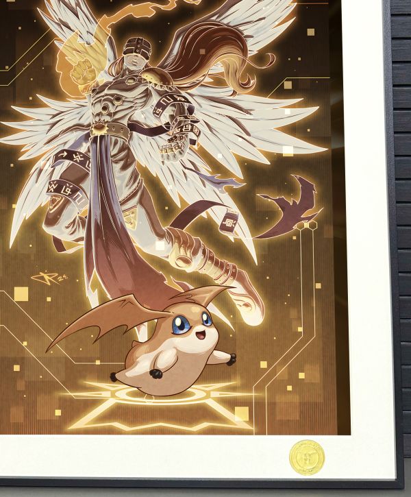 H2工作室《天使獸》巴達獸數碼寶貝大冒險裝飾畫 