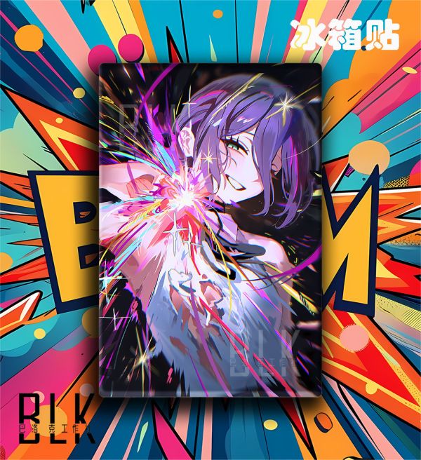 巴洛克 《Bomb蕾塞》鏈鋸人reze裝飾畫/冰箱貼 