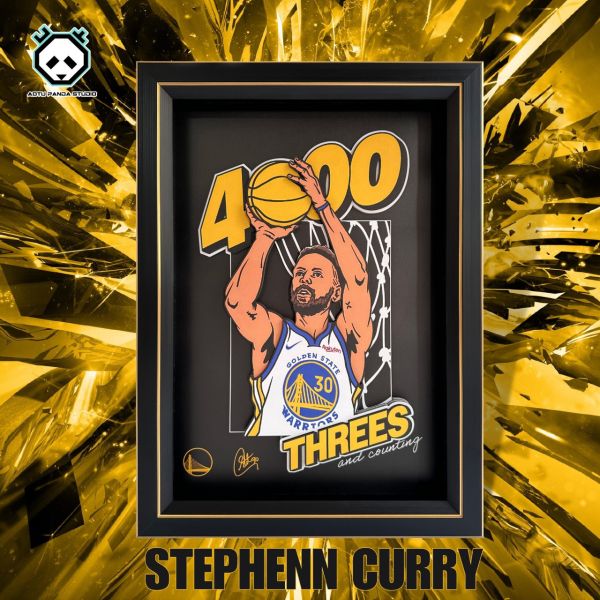 凹凸PANDA 庫裏CURRY 4000記三分里程碑紀念紙藝立體裝飾畫 